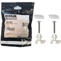 Kohler bumper hardware kit in sealed package with two screws and white clips