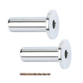 Stainless steel wire rope protector sleeves with end flange, for 1/8 in cable