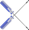 T10 magnetic security Torx screwdrivers, blue handles, steel shafts, 2-piece set