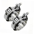 304 stainless steel V-band clamp with male and female flanges, double clamp set