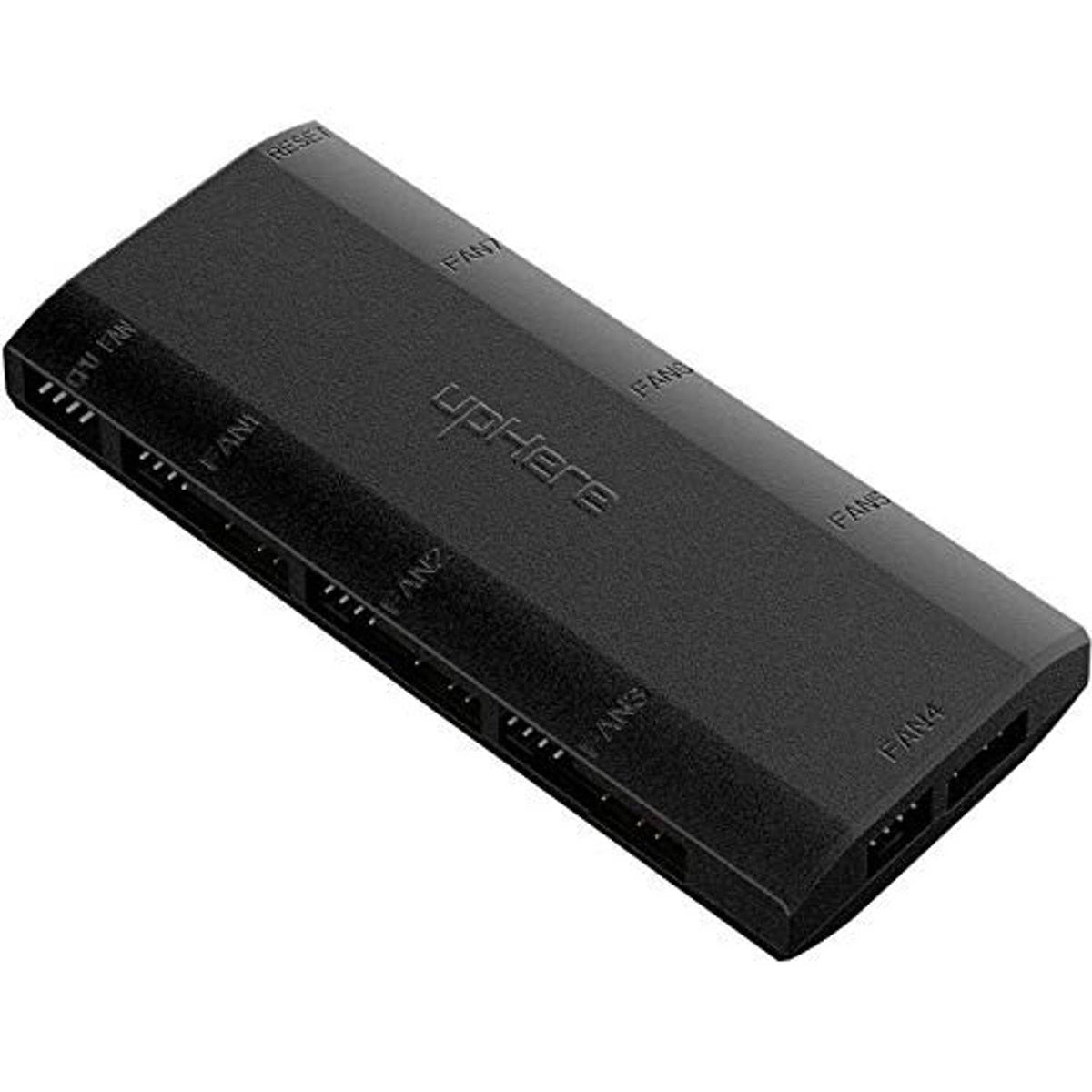 UDHERE 7-port fan hub/splitter, black housing with several fan header ports along edge