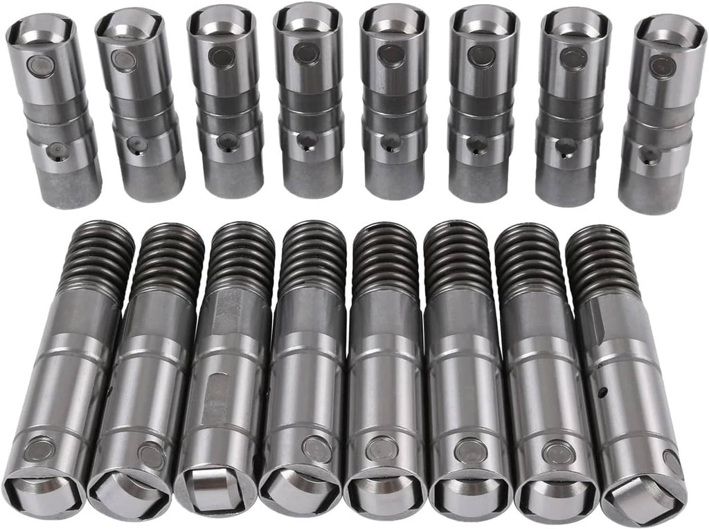 Bulk set of gray metal AFM valve lifters with spring coils and hex ends