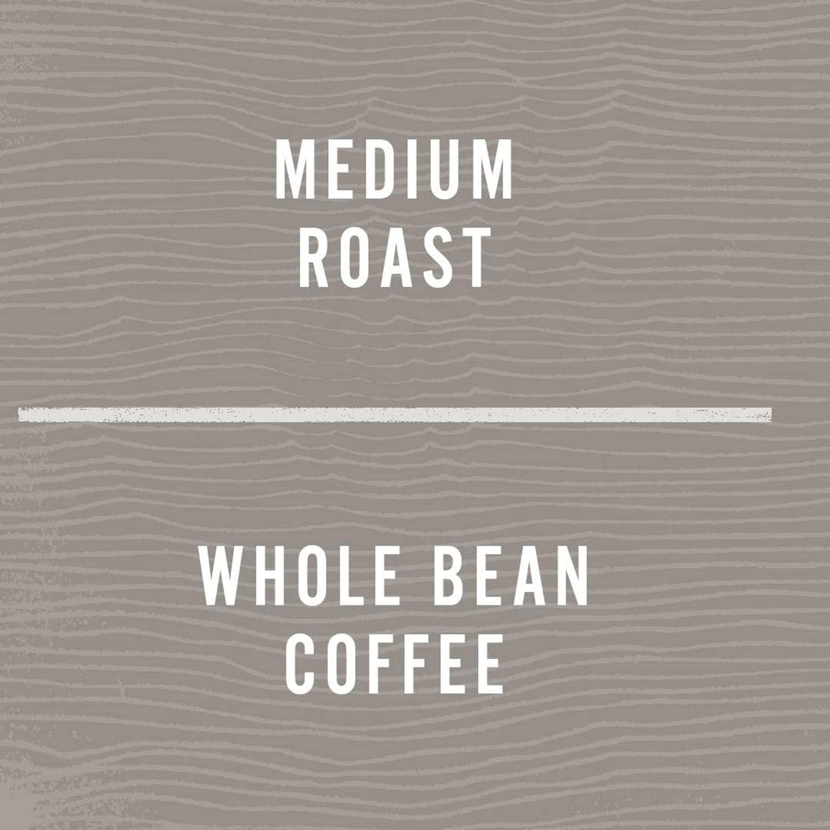 Medium roast whole bean coffee label graphic