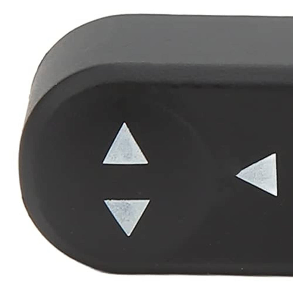 Black ABS seat adjustment button cover with up/down triangular arrow icons