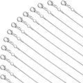 Silver-plated snake chain necklace links with round connectors, 24 in