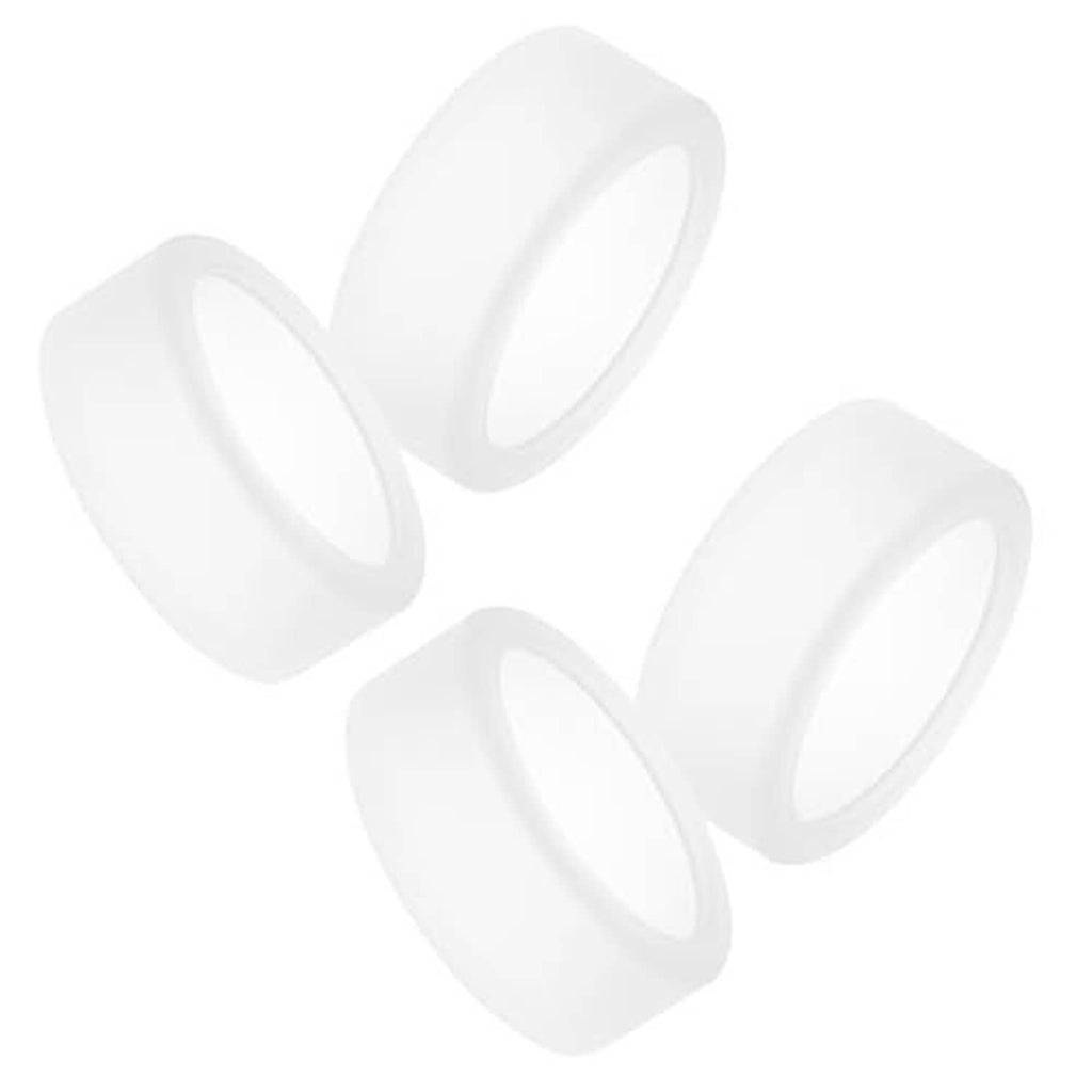 Set of 4 clear silicone ring covers with oval cutouts, for Oura Ring Gen S