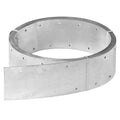 Silver hot-dip galvanized steel perforated tie strip roll, 80mm width