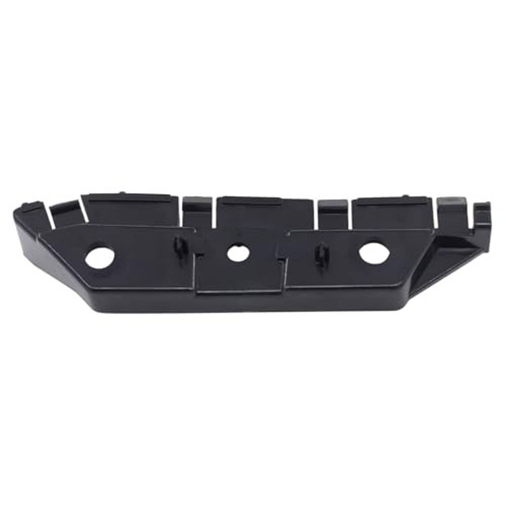 Long front bumper bracket retainer, dark plastic with multiple tab clips and round holes