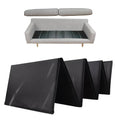 Gray sofa cushion support insert set with inner wedge panels and folded base