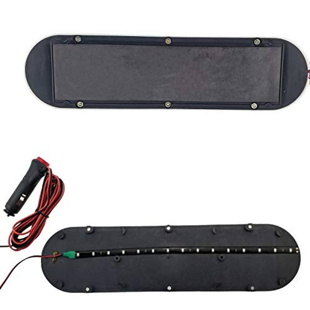LED taxi roof dome light underside with mounting studs and red power cable