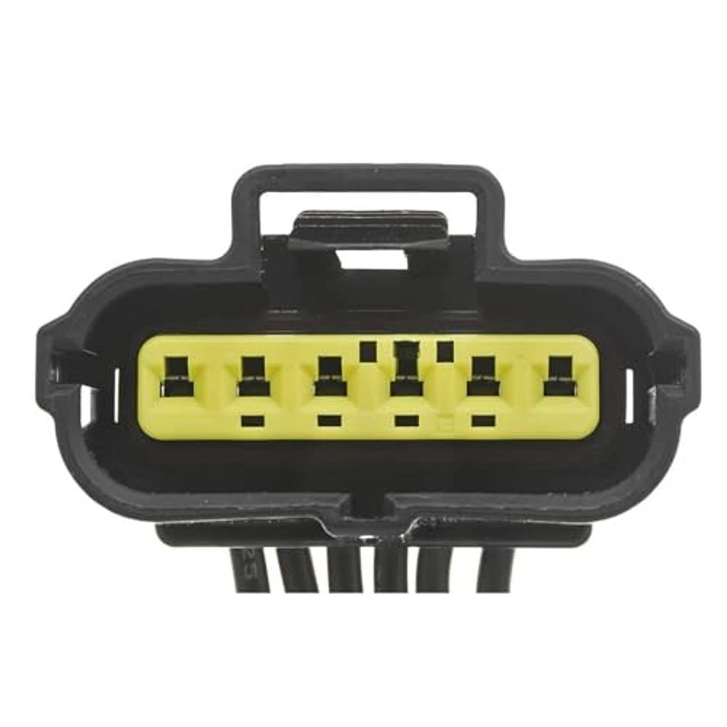 MAF pigtail connector, yellow 8-pin socket with black latch housing