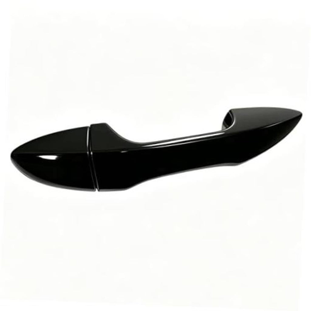 Black exterior door handle for the front passenger right side, glossy finish
