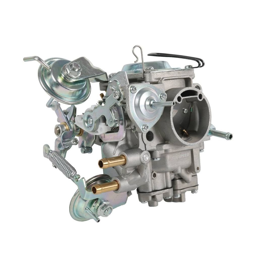 Carburetor assembly with choke housing and intake horn, silver metal and brass tubes
