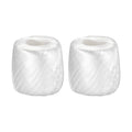 White plastic rope twine, bundled spools, household supply for tying and binding