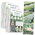 2-pack ultra-fine garden insect netting rolls with white sheer mesh panels