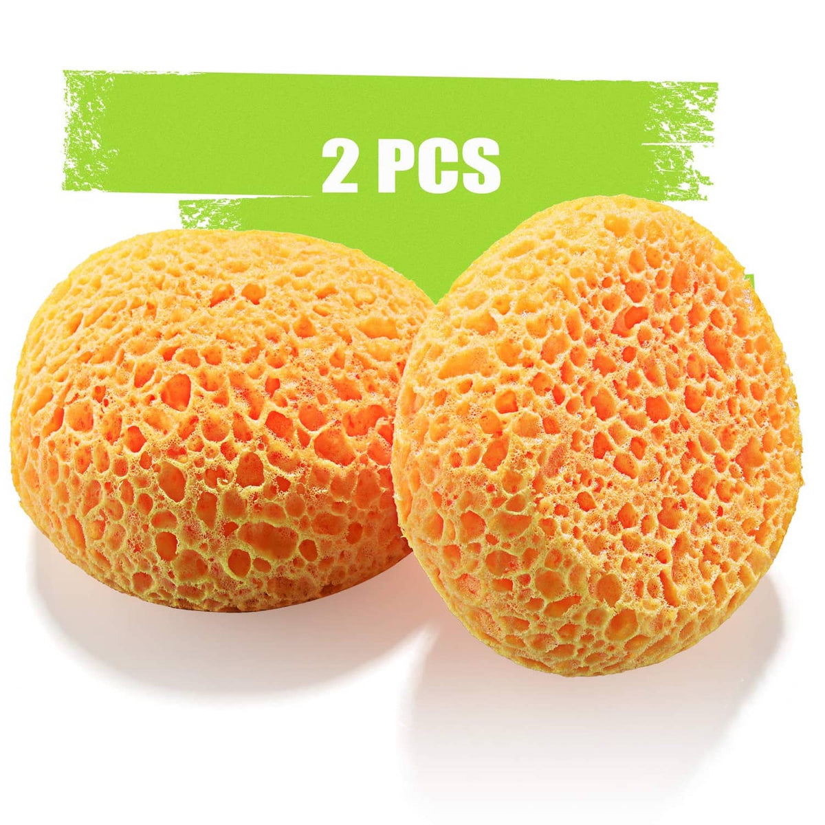 Knockdown texture sponge set of 2, round orange peel finish for wall repair