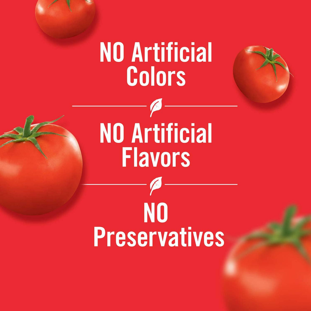 No artificial colors, no artificial flavors, no preservatives badge for ravioli cups