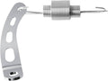 Stainless steel return spring bracket kit with coil spring and L-shaped mounting bracket