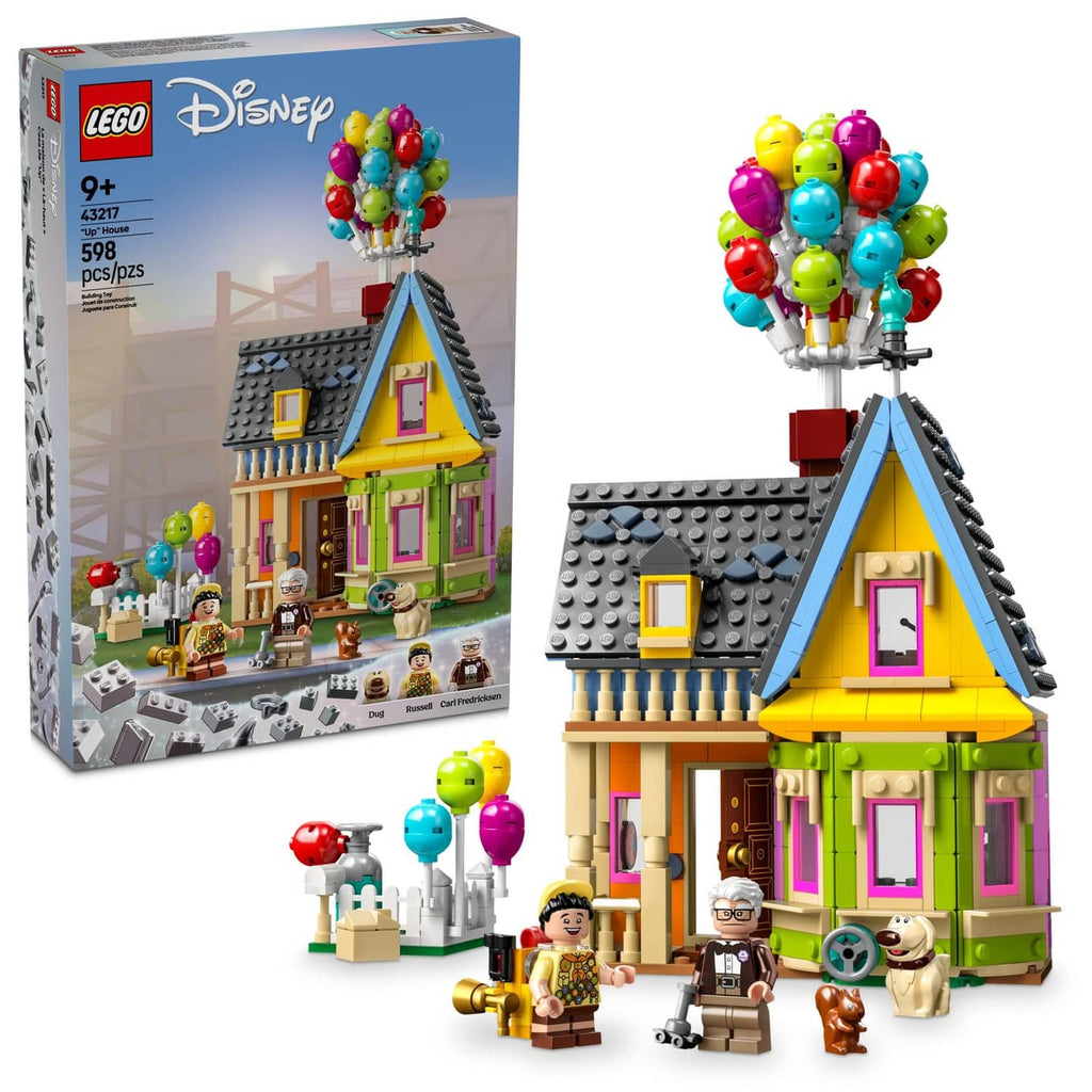 LEGO Up house building toy set with colorful house, balloon bunch, and minifigures, boxed