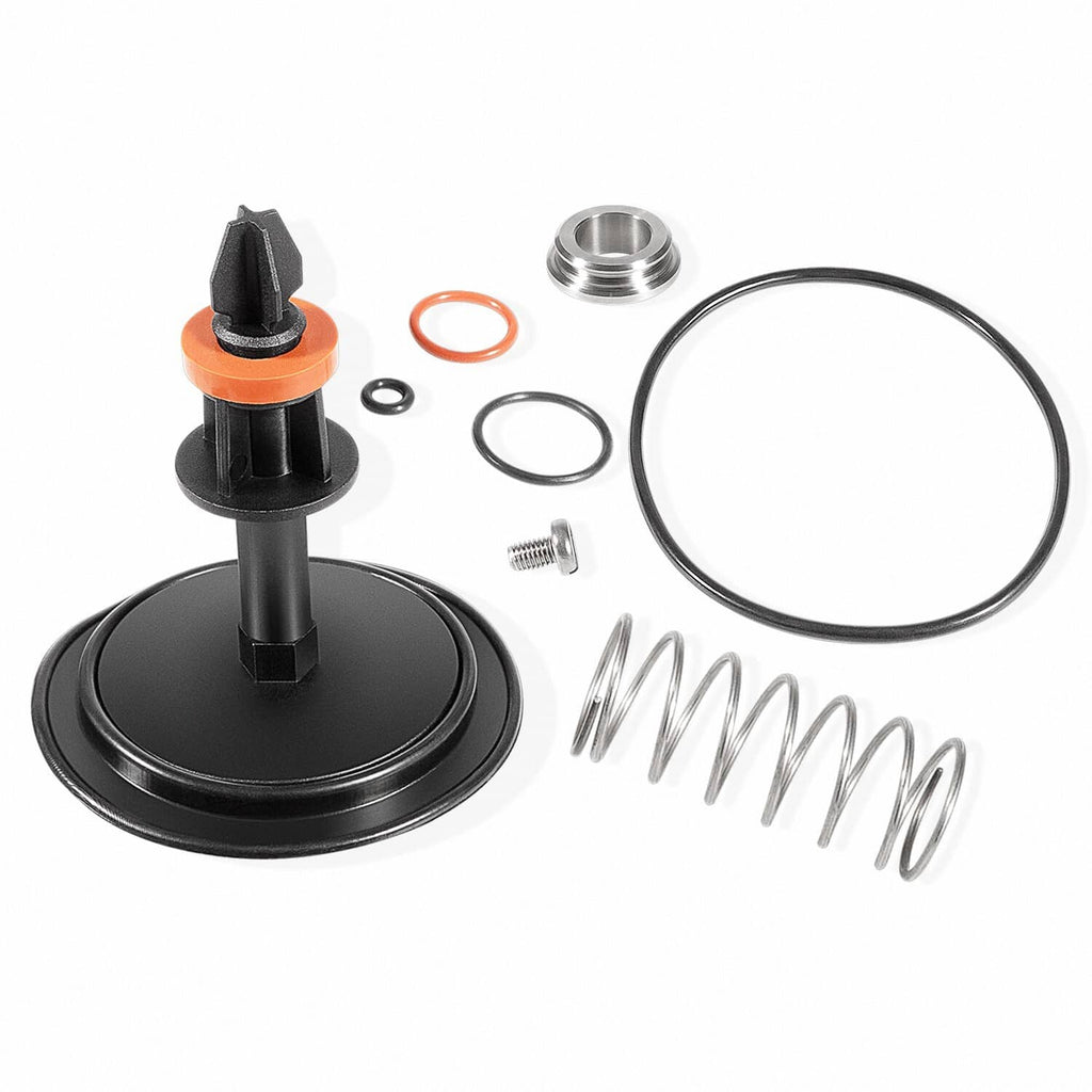 Total relief valve repair kit: black piston, spring, o-rings, gaskets, metal cap
