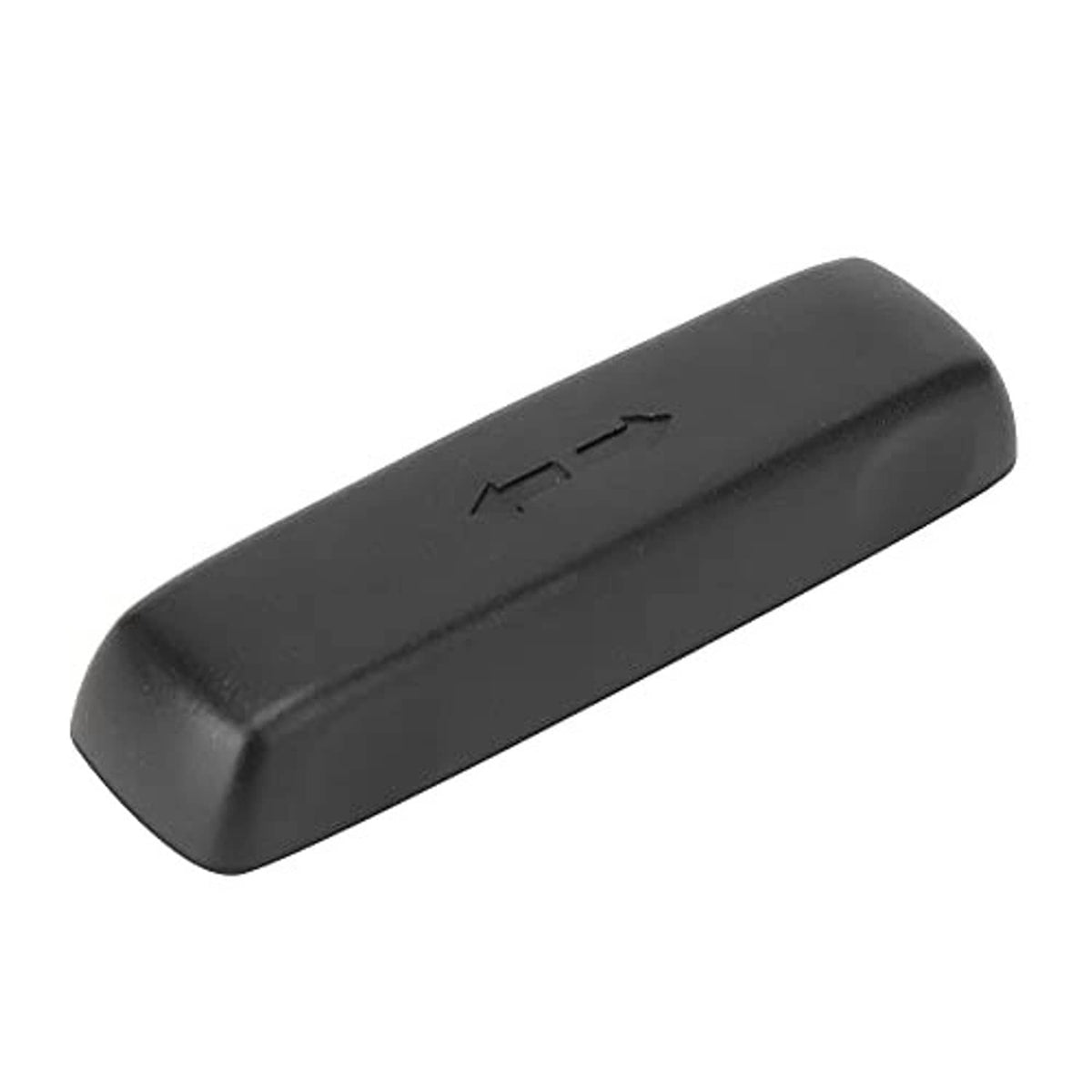 Power seat adjust switch cover, dark gray plastic bar with up/down arrow icons