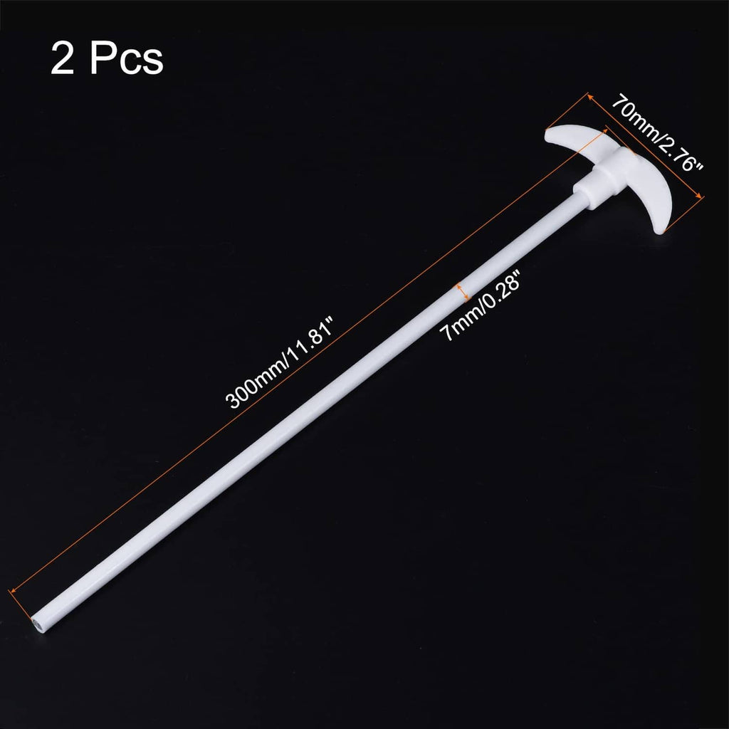 PTFE-coated stirring rod, 300mm long, two-piece set with paddle mounts
