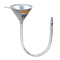 RivetOak Yuesstloo 27.56" Steel Bendable Spout Funnel with Filter for All Silver
