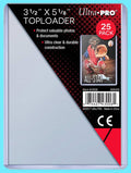Ultra Pro card top loader 25-pack, 3 1/2 x 5 1/8, All-Star insert shown