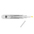 Heavy-duty drawer slide set with soft-close mechanism, full-extension ball bearings