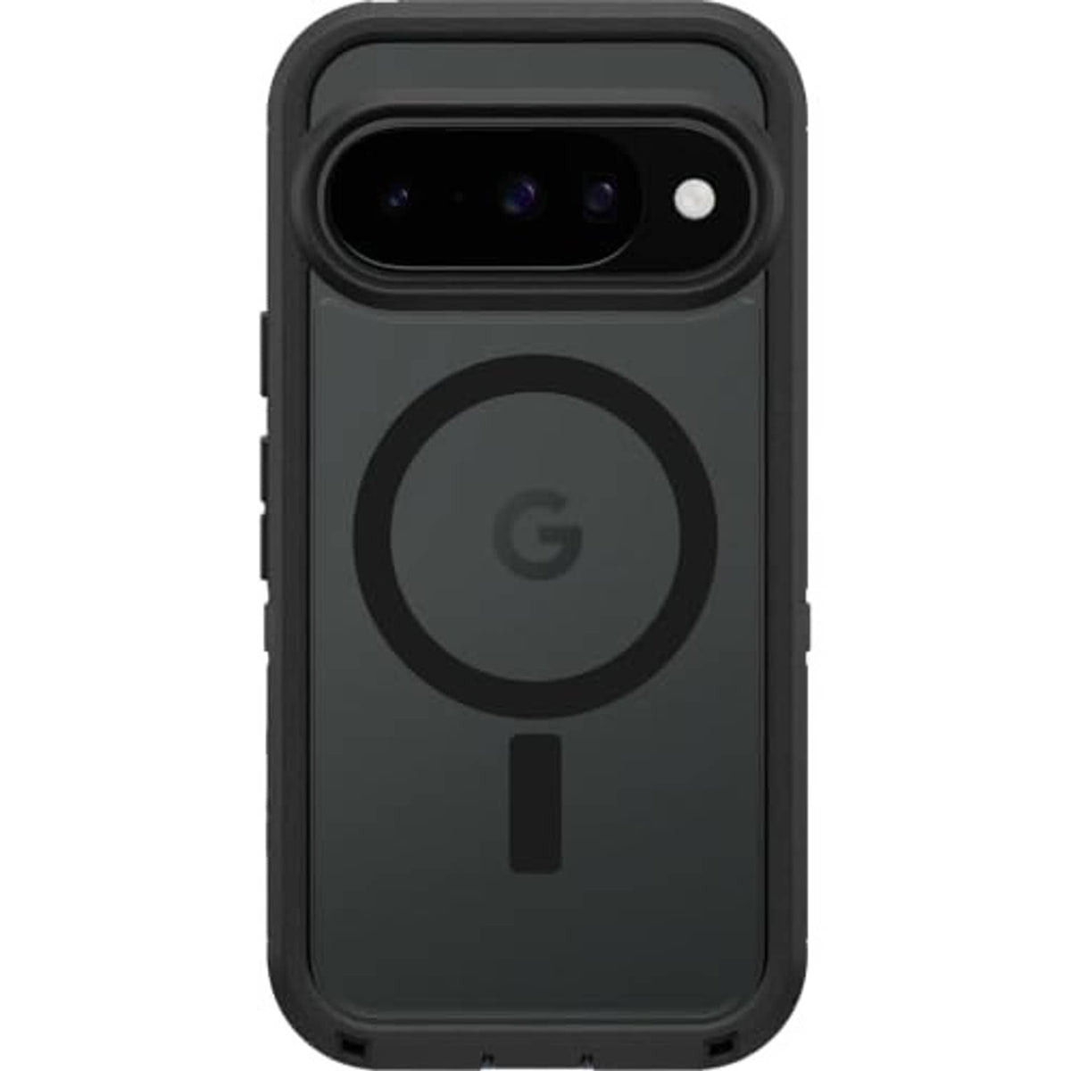 Dark Side Black Defender Pro XT phone case, front view with raised camera guard