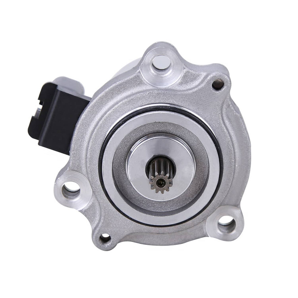 Shift motor assembly with round silver end housing and central shaft opening