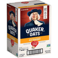 Quaker Old Fashioned rolled oats cereal box with non-GMO and nutrition labels