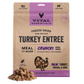 Vital Essentials freeze-dried turkey entree dog food bag, 25 oz