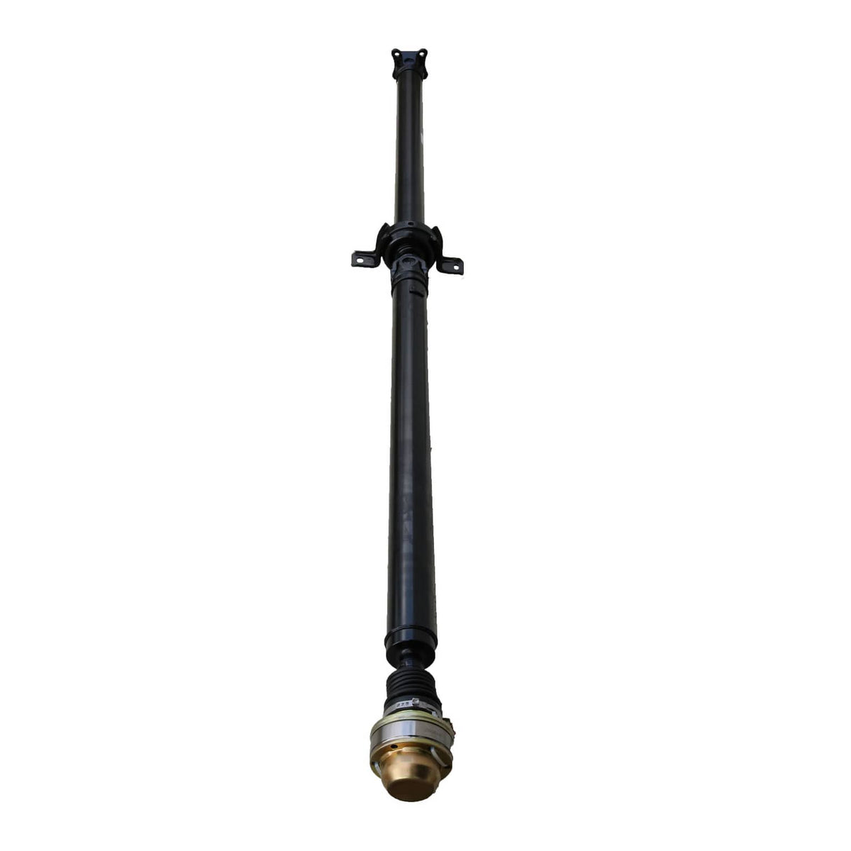 Rear prop driveshaft assembly with black shaft and front end yoke