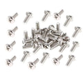 Stainless steel Phillips truss head screws, M4x12mm (55-pack)