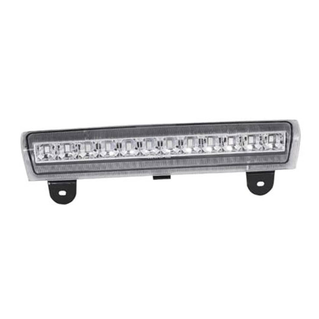 LED high-mount stop light with clear lens, visible LED row, and black mounting tabs