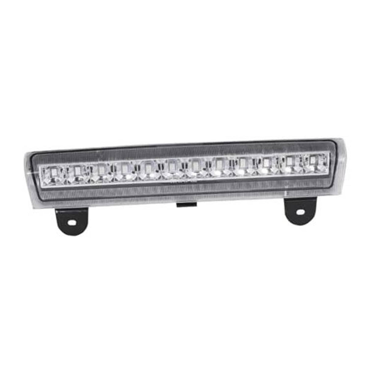 LED high-mount stop light with clear lens, visible LED row, and black mounting tabs