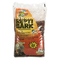 Zoo Med Reptile Bark Fir bedding bag, natural dark brown bark substrate in plastic pouch
