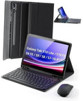Black folio keyboard case with detachable wireless keyboard and trackpad
