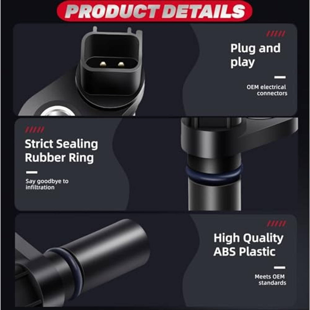 Engine camshaft position sensor features: plug-and-play, rubber seal ring, ABS plastic