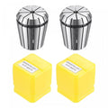 ER32 spring collet chuck (3/16 in), silver collet with precision grip grooves