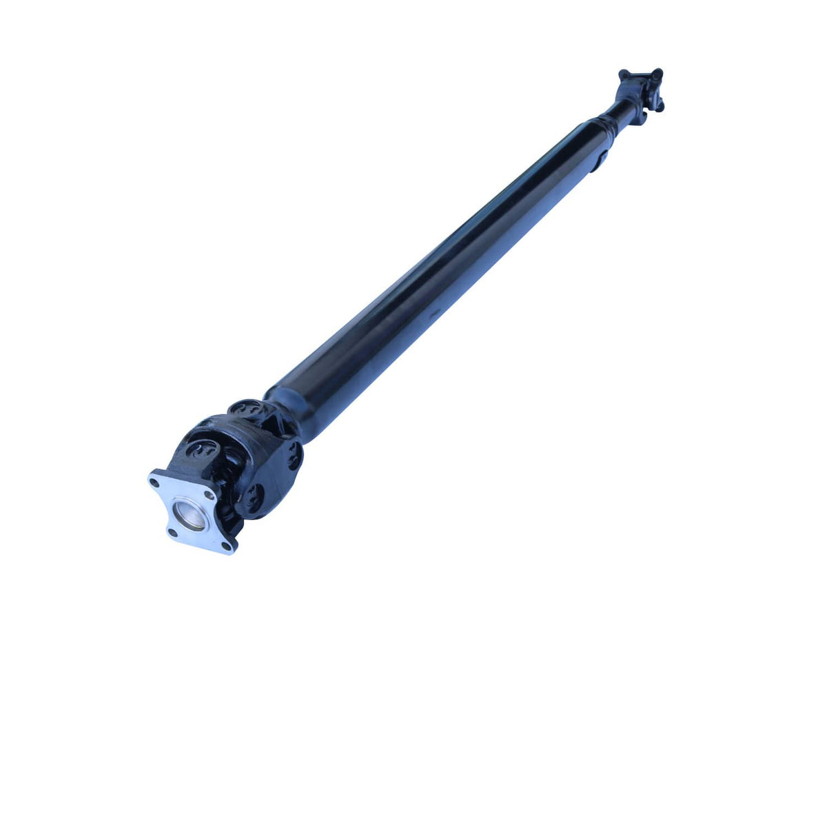 Rear driveshaft prop shaft assembly with front flange and bolt holes