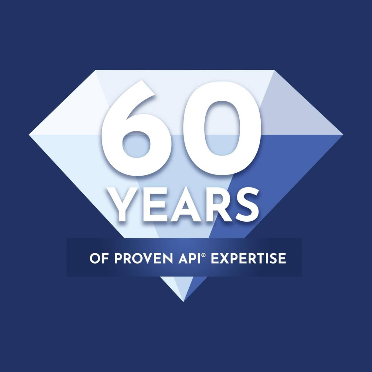 Aquarium salt badge graphic reading 60 years of proven API expertise