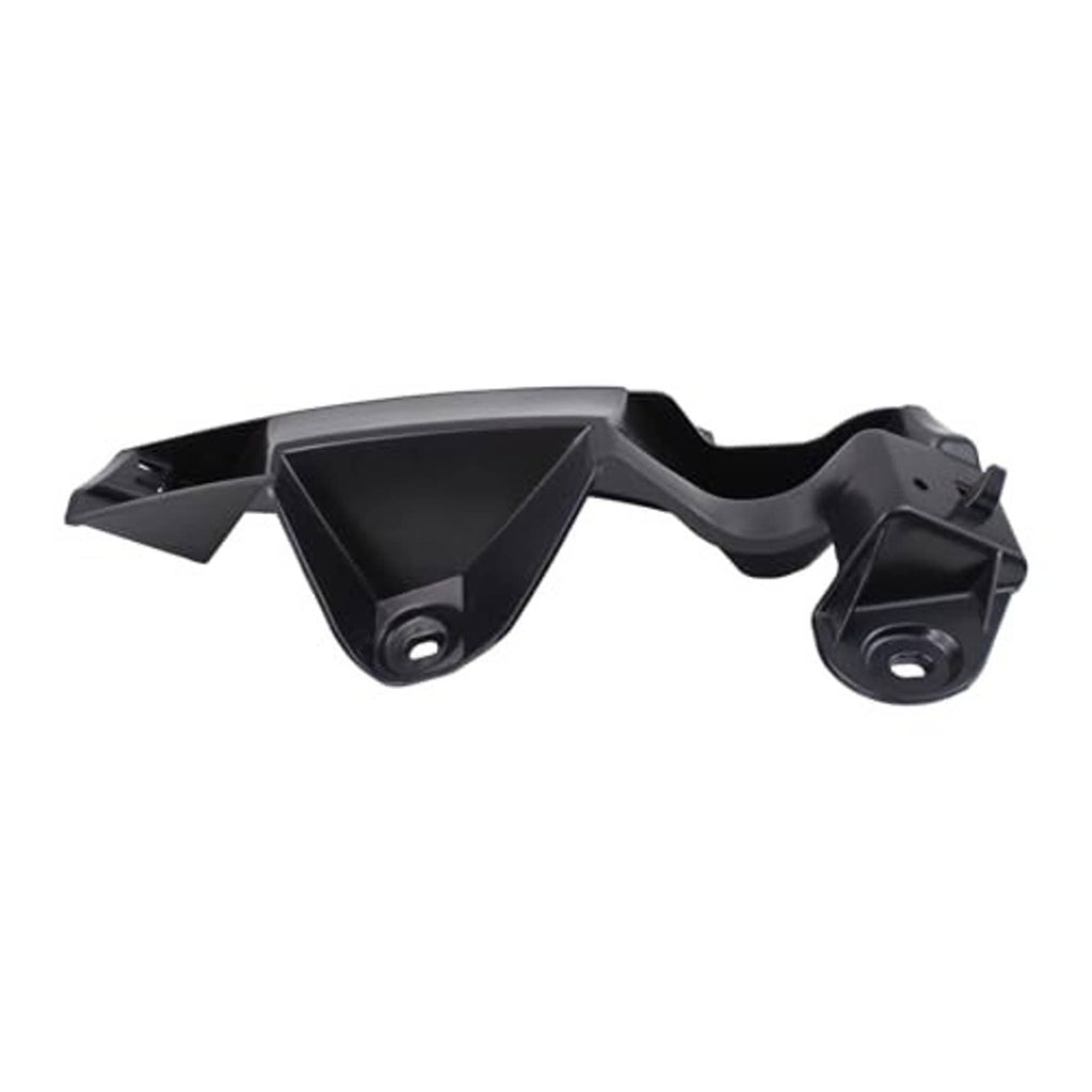 Black rear bumper bracket with two mounting studs and a curved support section