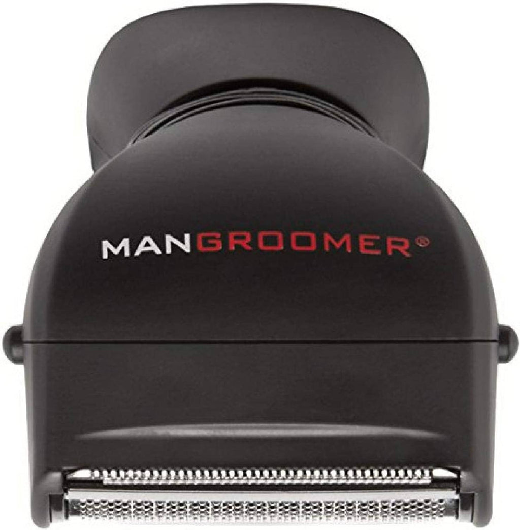 Back hair shaver replacement attachment head with black housing and cutting foil