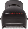 Back hair shaver replacement attachment head with black housing and cutting foil