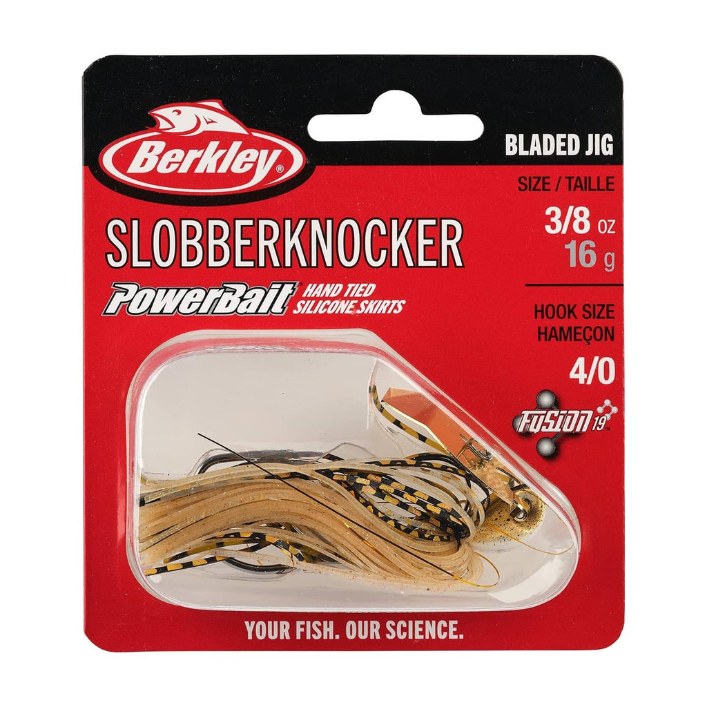 Berkley Slobberknocker bladed jig blister pack, 3/8 oz, 4/0 hook, silicone skirt