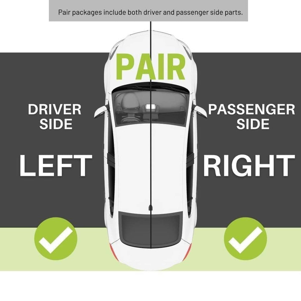 Headlight pair diagram showing driver-side left and passenger-side right