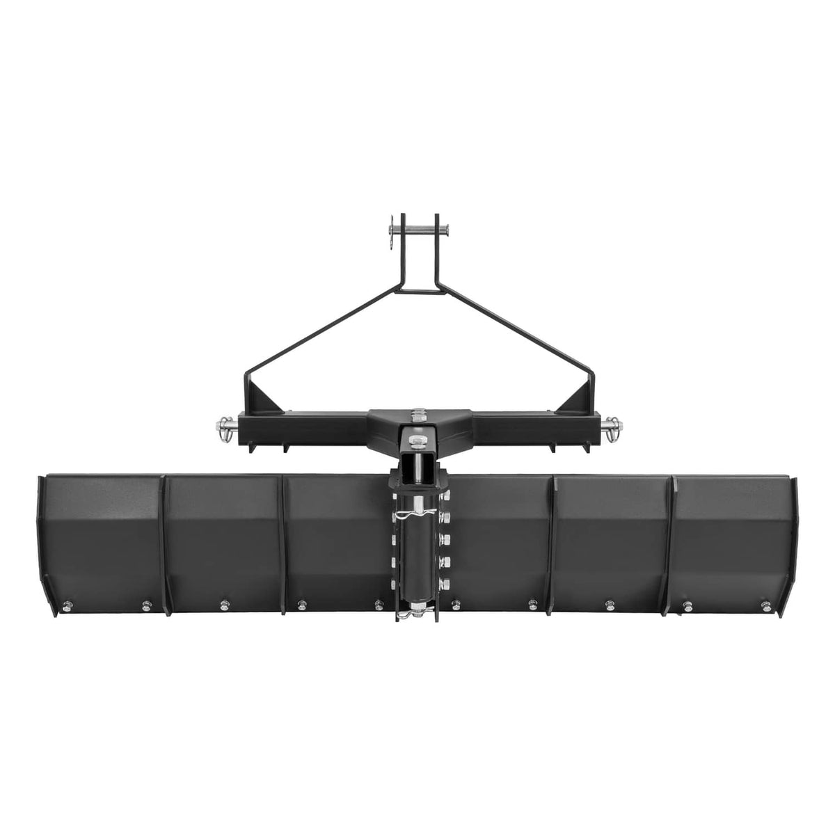 3-point rear grading blade scraper, black 52 in wide, with top hitch frame