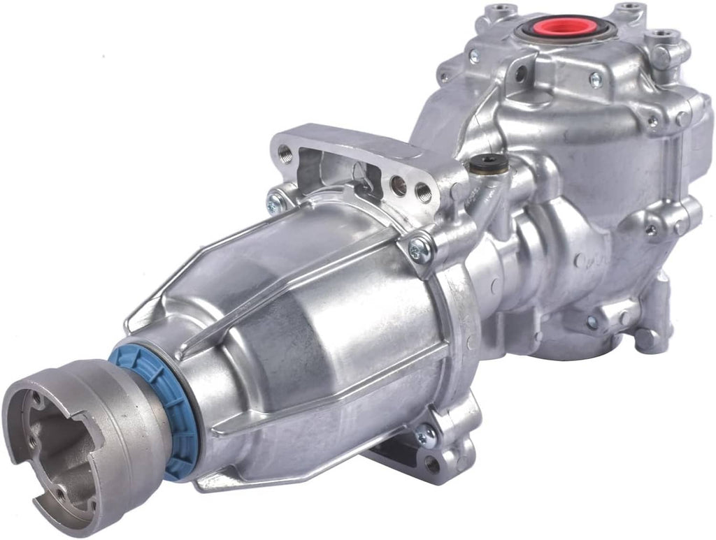 Rear differential assembly with silver housing and blue seal collar